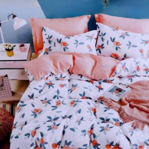 multicolor leaf design bedsheet