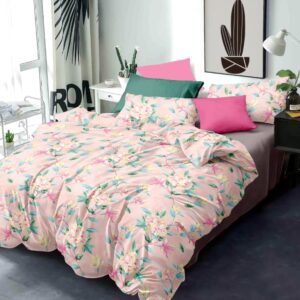 muticolor pink bedsheet